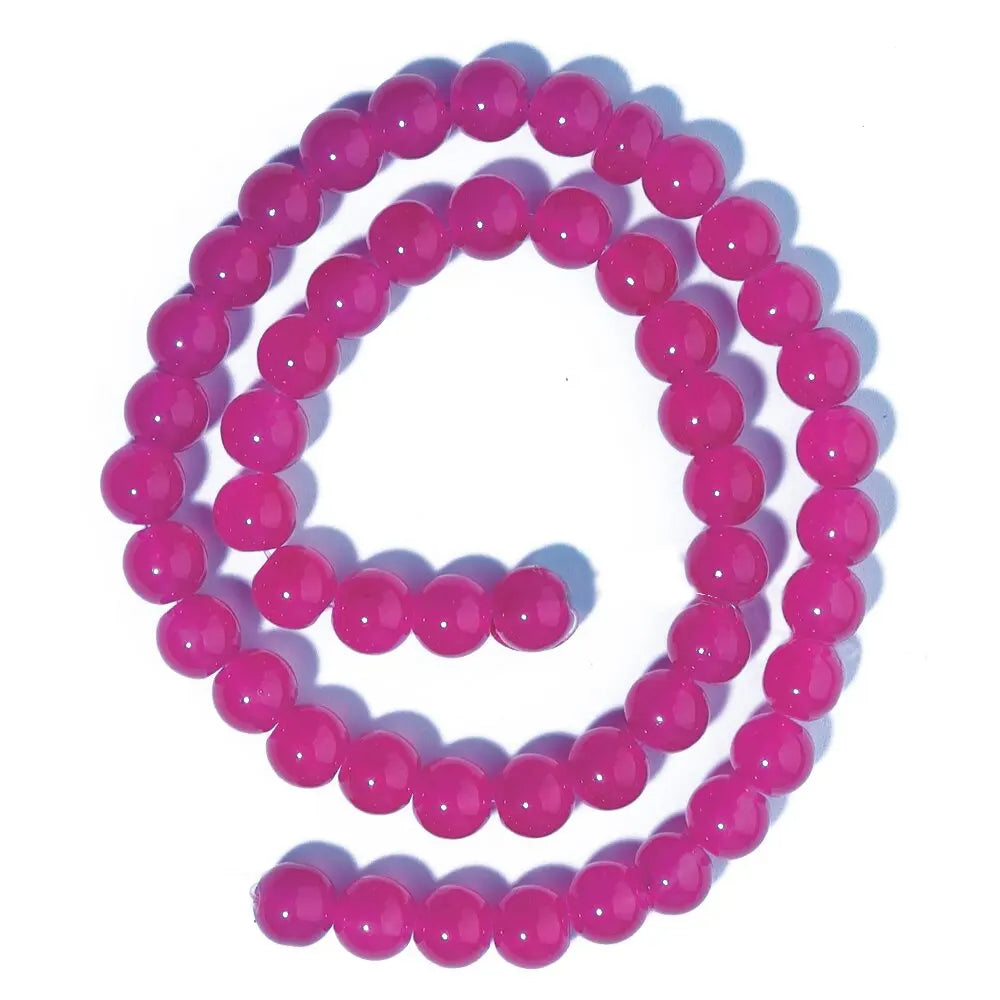 6/8mm Solid Color Glass Beads