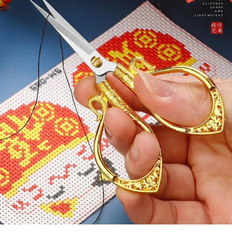 Retro Antique Sewing Scissors – Durable Tailor & Fabric Shears