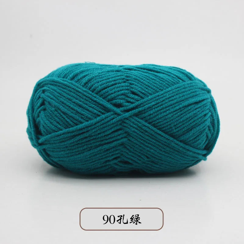 50g 5 Ply Milk Cotton Yarn – Soft Handwoven Knitting & Crochet Wool
