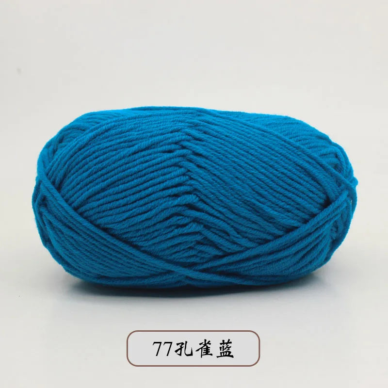 50g 5 Ply Milk Cotton Yarn – Soft Handwoven Knitting & Crochet Wool