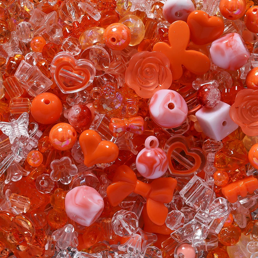 Mixed Acrylic Beads – Bowknot, Star, Heart & Butterfly DIY Jewelry